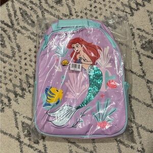 Disney The Little Mermaid Purple and Teal Backpack